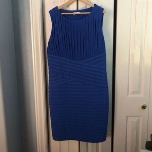 Calvin Klein Bandage Dress in Electric Blue
